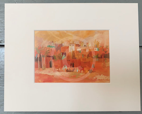 African City, mounted miniature by Richard Tuff