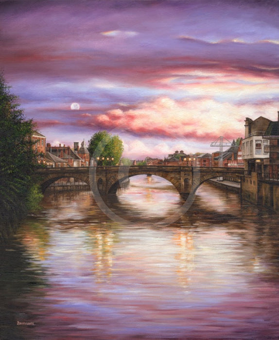 Autumn Twilight, Ouse Bridge by Mark Braithwaite