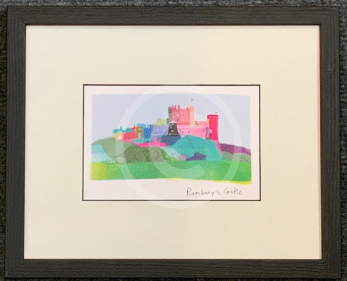  Bamburgh Castle Print by Ilona Drew