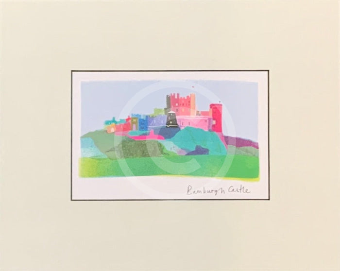  Bamburgh Castle Print by Ilona Drew