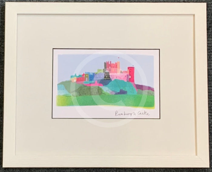  Bamburgh Castle Print by Ilona Drew