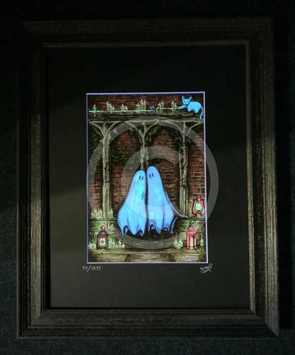 Beneath The Sheets; A Forbidden Love - Enchanted Limited Edition Ghostly Lights Mounted Embellished