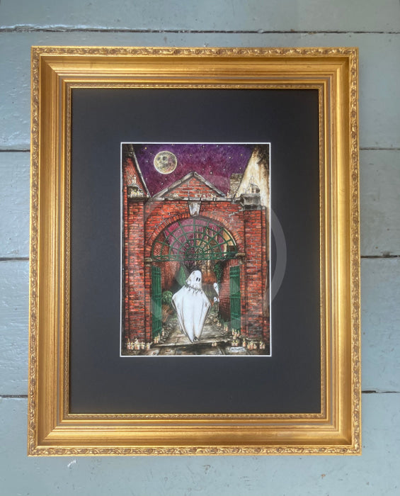 Beneath The Sheets; The Headless Horror - Enchanted Edition Framed Wide Gilt (F)