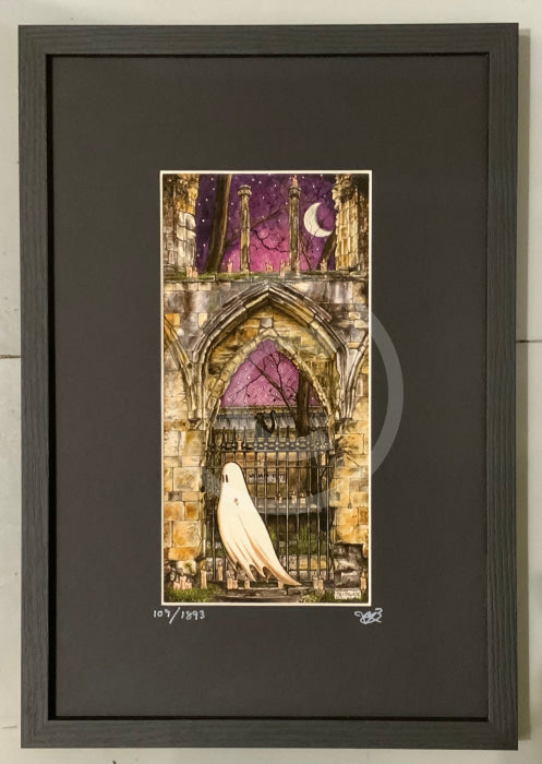 Beneath The Sheets; Quiet As A Nun - Enchanted Limited Edition; Celestial Light Framed Small Linear