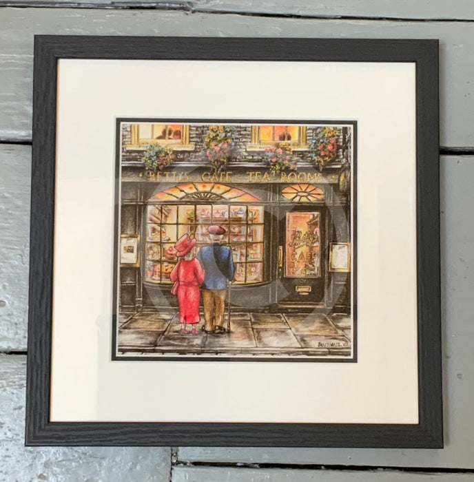 Bettys Travels 8: Tea For Two By Mark Braithwaite Framed