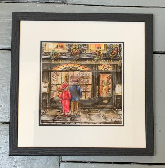 Bettys Travels 8: Tea For Two By Mark Braithwaite Framed