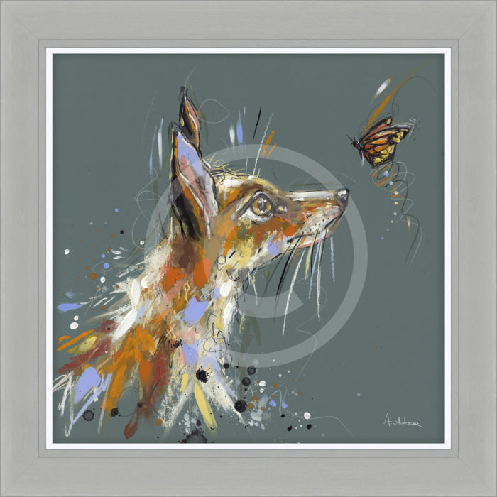 Chasing Butterflies, Hand Finished Framed Print by Ashley Saunders