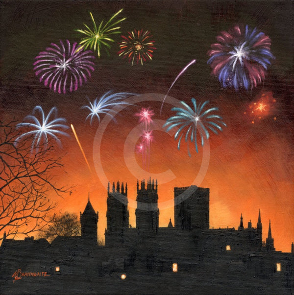 Cinder Toffee Skies, York Minster from the Walls by Mark Braithwaite