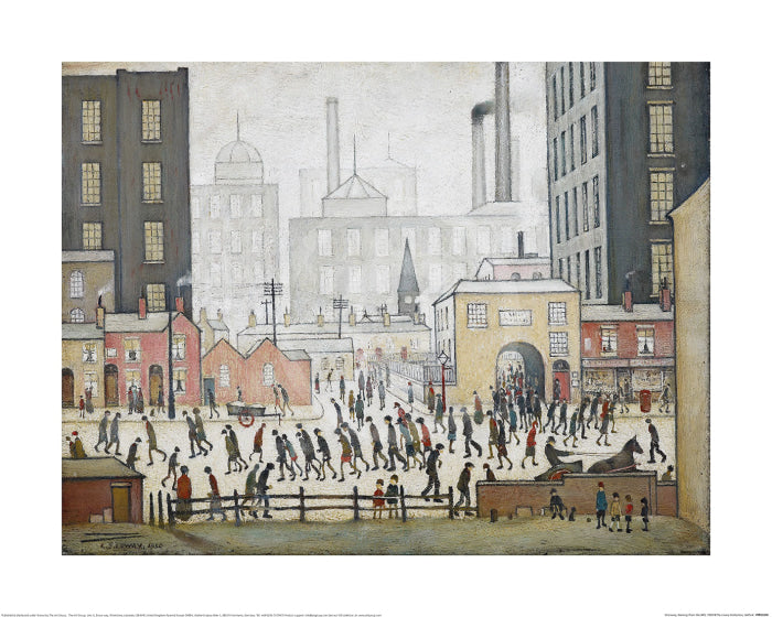 Coming From The Mill by L.S. Lowry