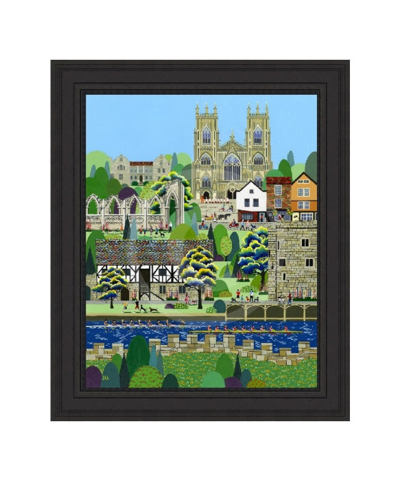 Embellished: York (West Wing) by Linda Mellin - Black Frame