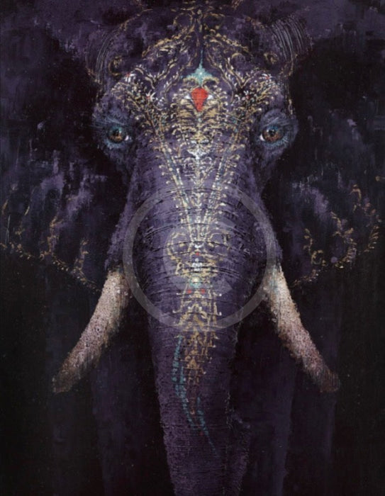 Filigree Tattoo, Elephant Print by Amanda Stratford 