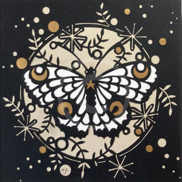 Flutterbye, Laser Cut of a Butterfly by Anna Cook