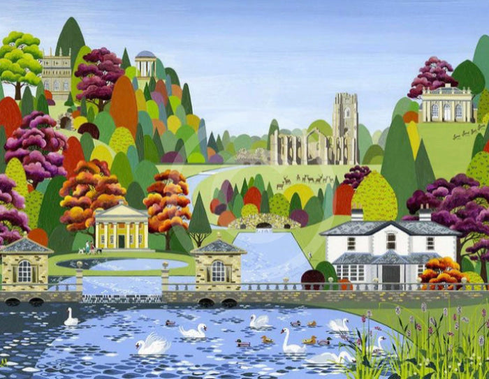 Fountains Abbey Jigsaw By Linda Mellin