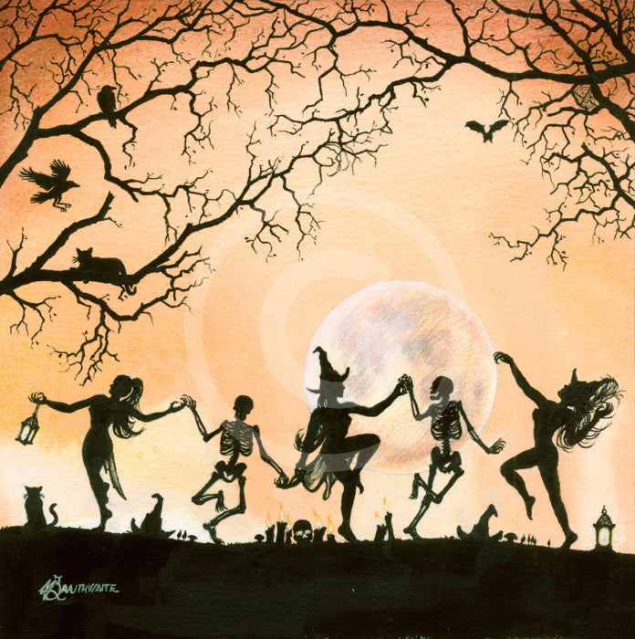 From The Shadows; Hunters Moon The Witching Hours By Mark Braithwaite Art Print