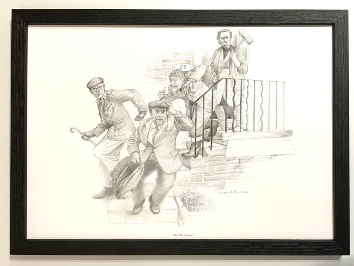 Get Off M’ Steps (Last Of The Summer Wine) By Jonathan Roberts Framed A3