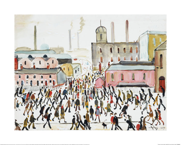 Going To Work By L.s. Lowry Art Print