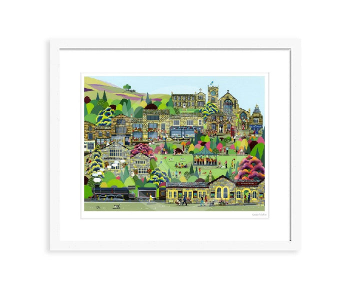 Haworth, by Linda Mellin - framed