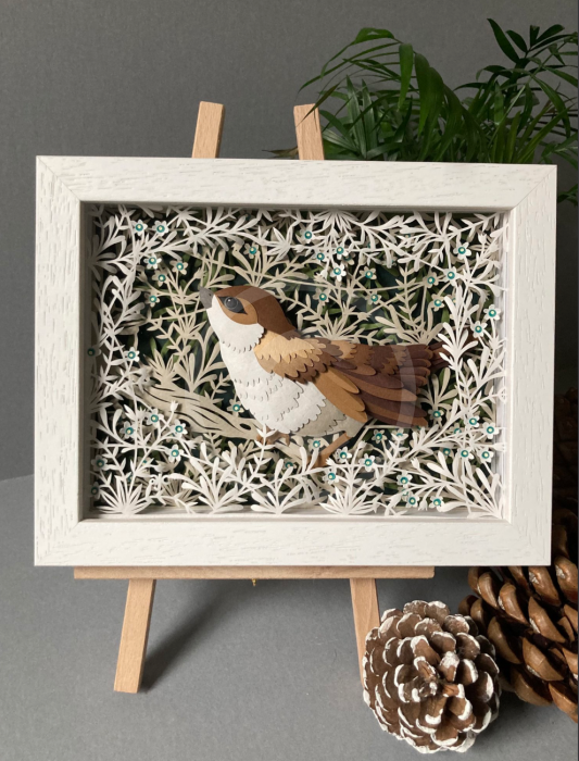 House Sparrow Original Paper Cut By Anna Cook Papercut