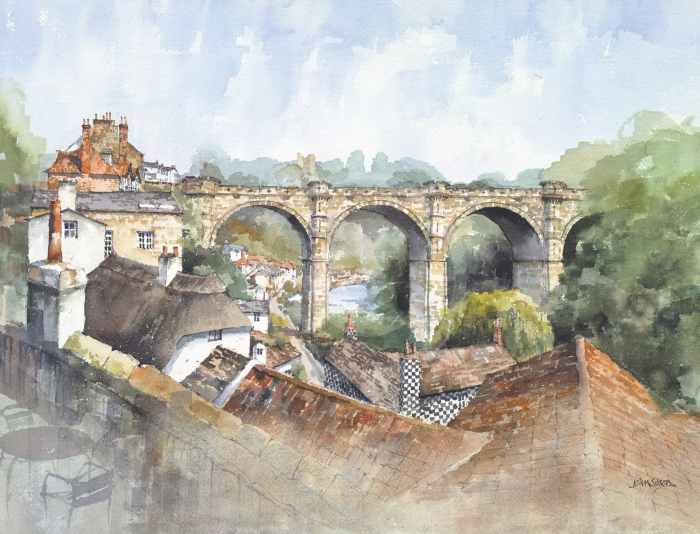 Knaresborough Rooftops by John Sibson