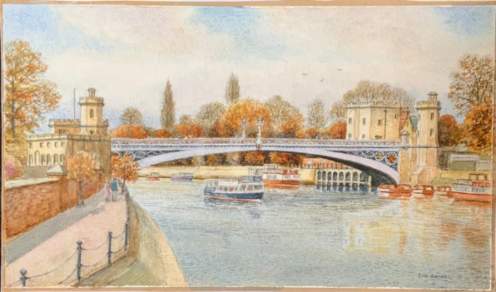 The View from Lendal Bridge - Sam Burden ORIGINAL WATERCOLOUR