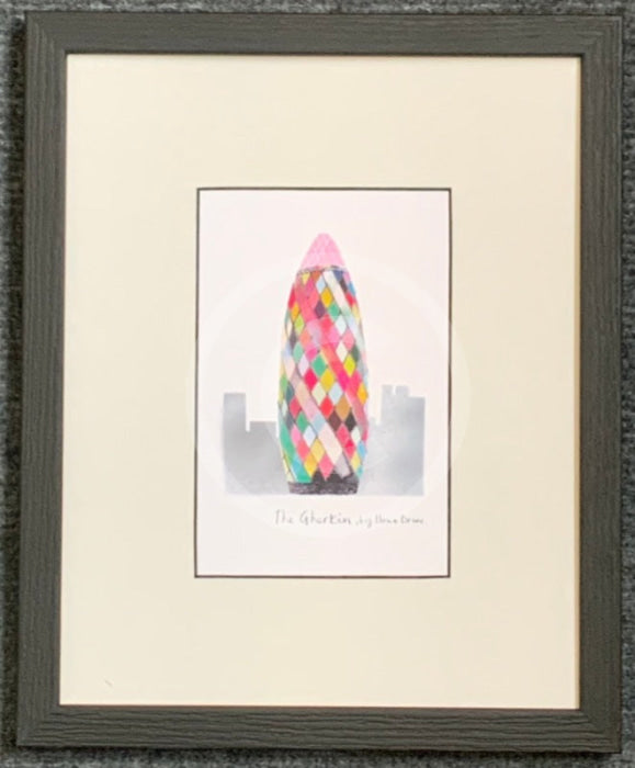 London, The Gherkin Print by Ilona Drew 