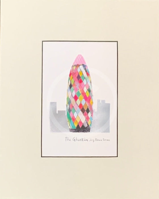 London, The Gherkin Print by Ilona Drew 