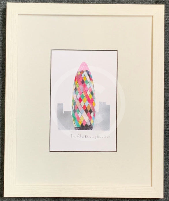 London, The Gherkin Print by Ilona Drew 