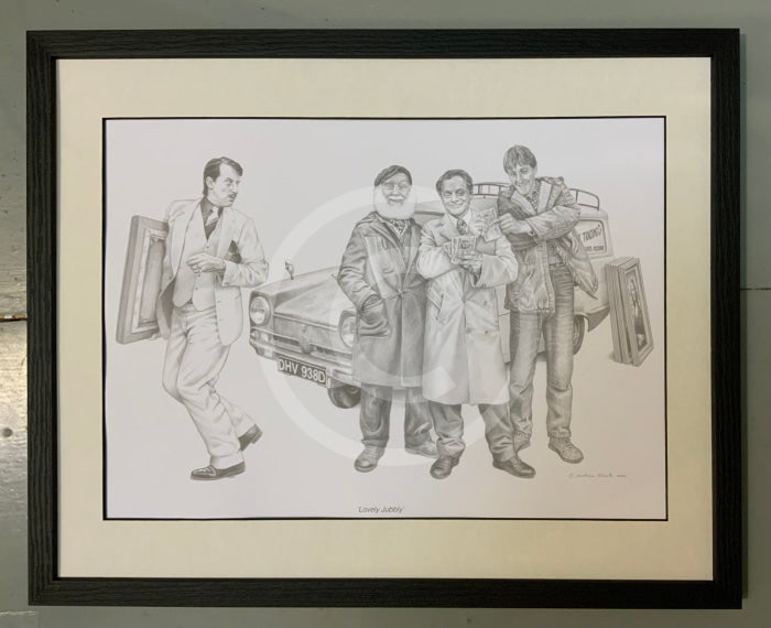 Lovely Jubbly (Only Fools and Horses) by Jonathan Roberts framed 40x50cm print 