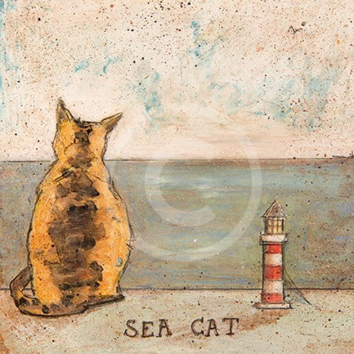 Meet The Mustards: Sea Cat By Sam Toft Mounted Miniature