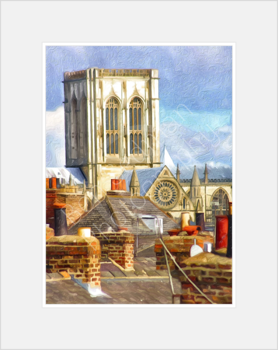 Minster Chimneys By Ben Sedman Posters Prints & Visual Artwork