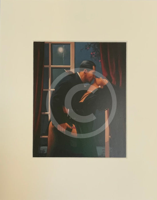 Night Geometry by Jack Vettriano, mounted miniature