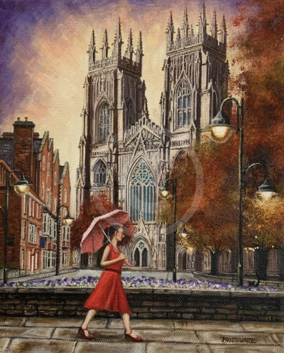 Minster Stroll- York-Original Oil Painting by Mark Braithwaite