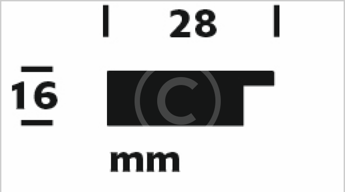 Rectangular Frames: 281 Oak (Band B) PROFILE