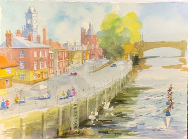 River Ouse II - John Bastin ORIGINAL WATERCOLOUR