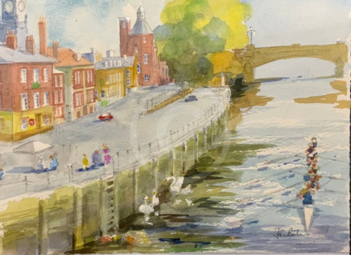 River Ouse II - John Bastin ORIGINAL WATERCOLOUR