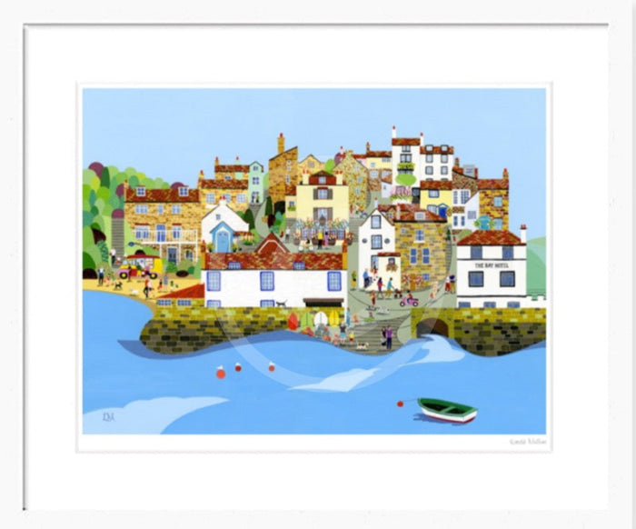 Robin Hood's Bay Framed Print by Linda Mellin