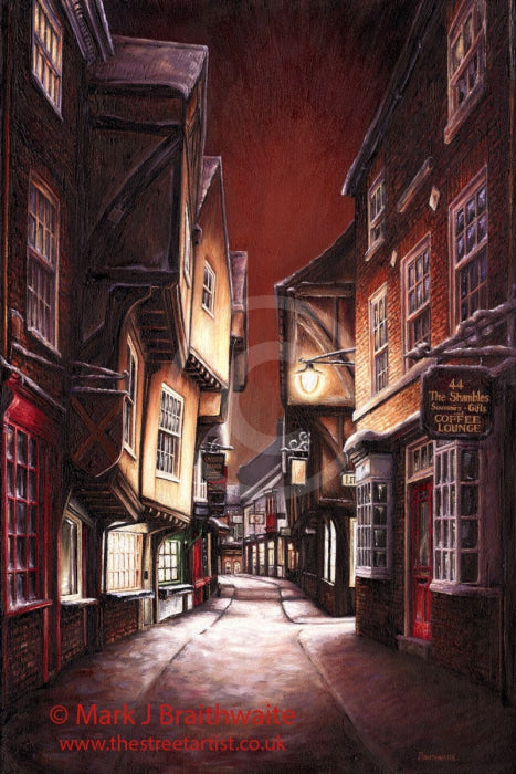 Silent Night The Shambles By Mark Braithwaite - Canvas