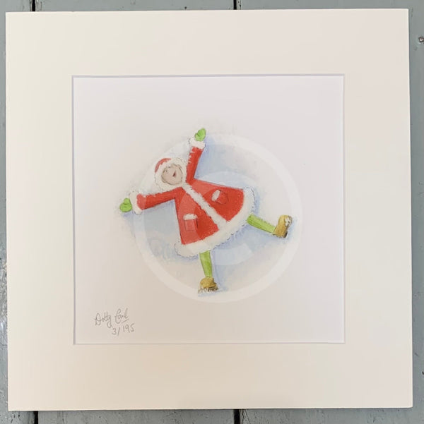 Snow Angel - a Dotty Doodle Limited Edition Print by Dotty Earl