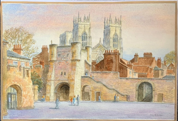 Bootham Bar - Sam Burden ORIGINAL WATERCOLOUR