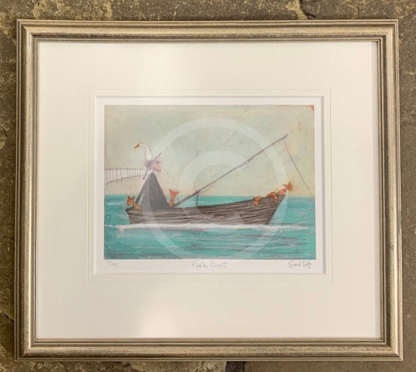 Fish Hunt by Sam Toft - Framed Limited Edition SECONDARY MARKET