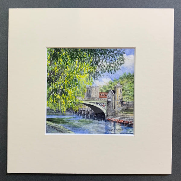 Lendal Bridge, The River Ouse, York - Natalja Olejnicka ORIGINAL WATERCOLOUR