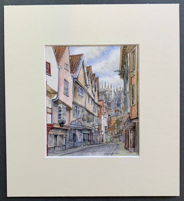 Low Petergate, York - Natalja Olejnicka ORIGINAL WATERCOLOUR