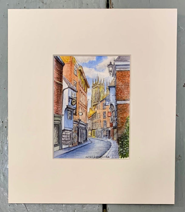 Low Petergate, York - Natalja Olejnicka ORIGINAL WATERCOLOUR