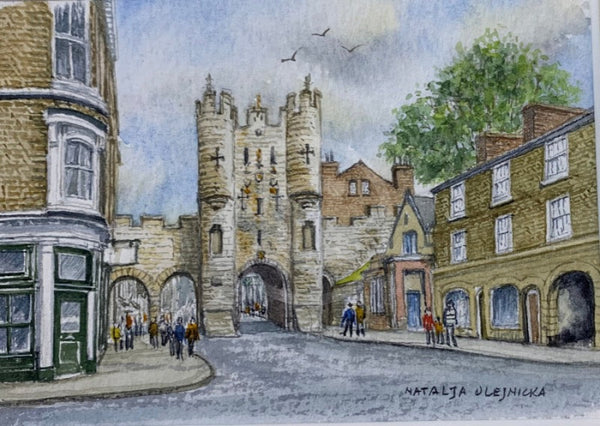 Micklegate Bar - Natalja Olejnicka ORIGINAL WATERCOLOUR