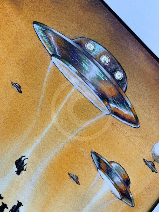 ORIGINAL From the Shadows - Mars Attacks! Baamageddon by Mark Braithwaite Detail