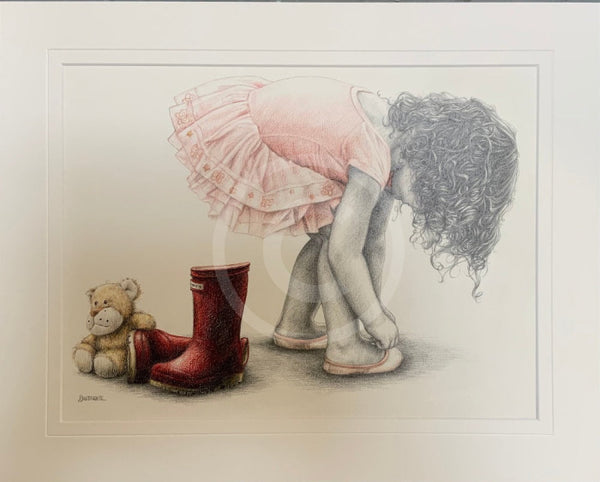 Rosebud, Ballet; ORIGINAL Pencil Drawing by Mark Braithwaite