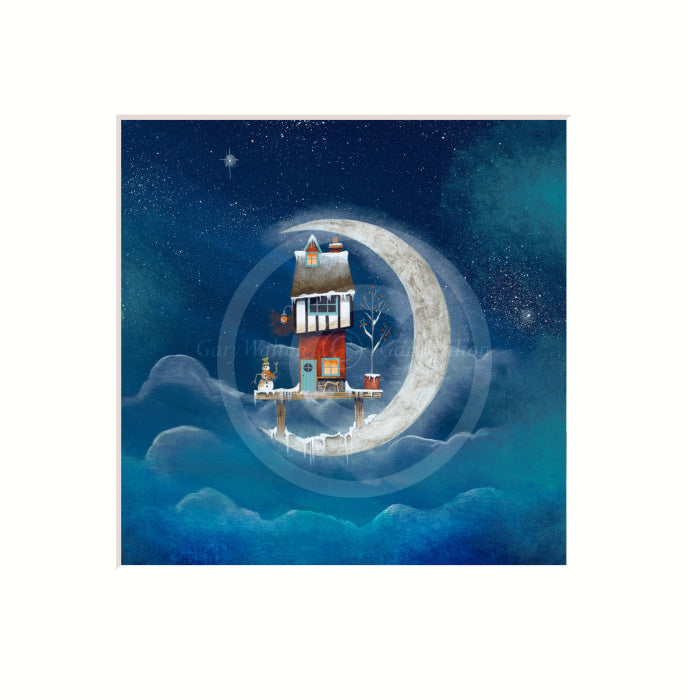 The Snowman and the Moon by Gary Walton Limited Edition Print