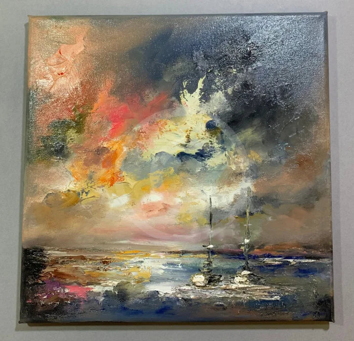 Sailing Away - ORIGINAL Oil Painting by Anna Schofield