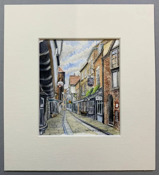 The Shambles - Natalja Olejnicka ORIGINAL WATERCOLOUR