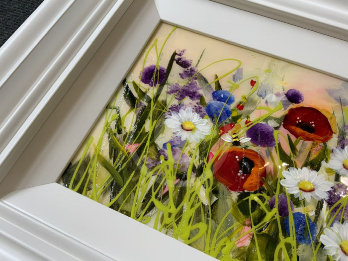 Wildflower Meadow (10X35) Original Painting By Rozanne Bell